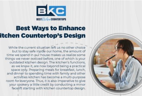 Best Ways to Enhance Kitchen Countertop’s Design (Infographic)