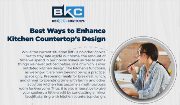 Best Ways to Enhance Kitchen Countertop’s Design (Infographic)